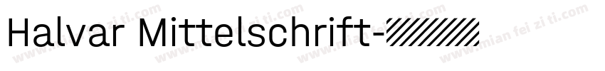 Halvar Mittelschrift字体转换